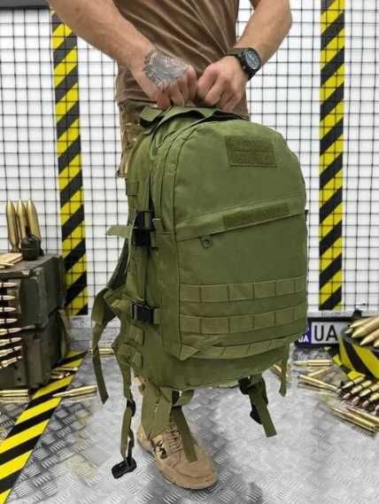 Рюкзак штурмовий тактичний олива Molle 40 л ЗСУ [ військовий, похідний ] - новий, міцний, захист від вологи