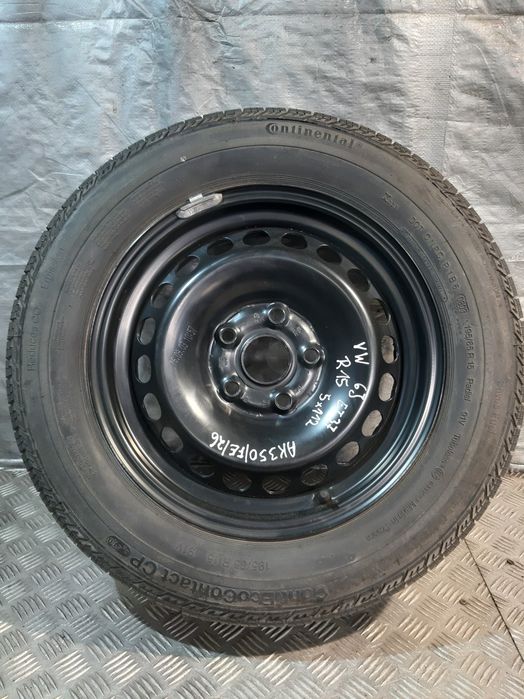 Koło Zapasowe Dojazdowe Vw Et37 6J 5X112 Continental 195/65 R15 91V 3B0601027D