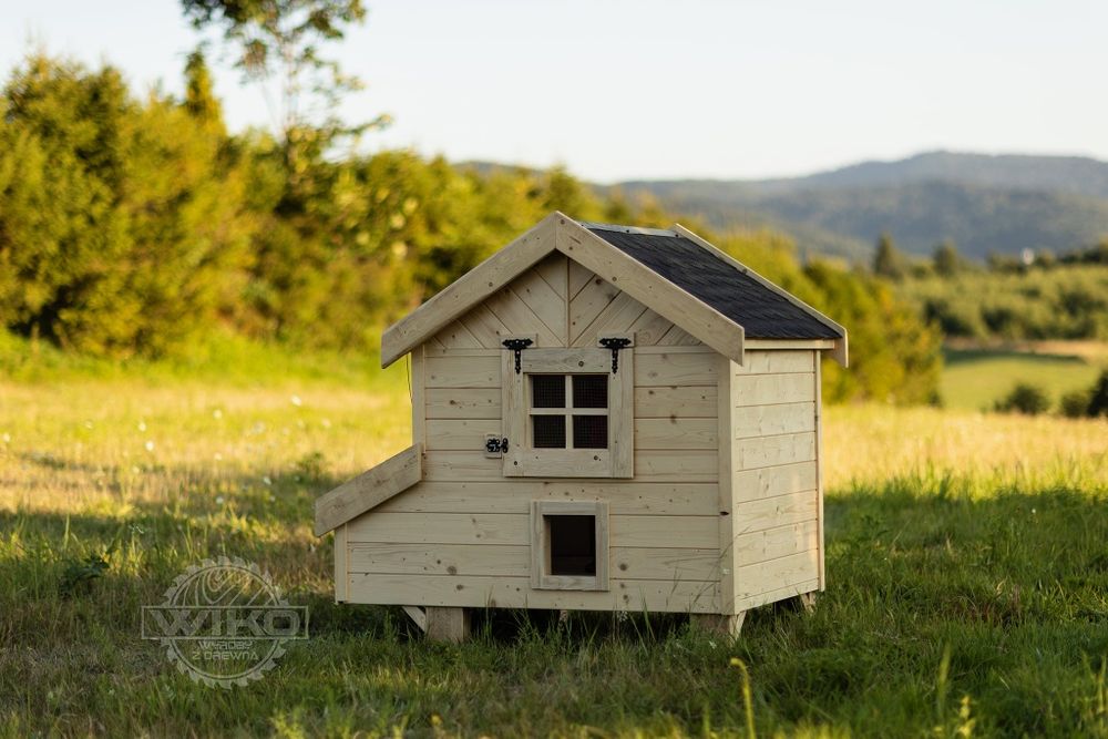Kurnik dla kur XXL 14-18 kur,kaczek, deska, sosna, jodła ,Ocieplony !