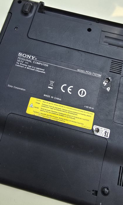 Sony Vaio uszkodzony