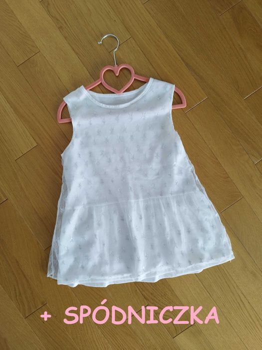 Zestaw: tunika + spódniczka rozm. 116