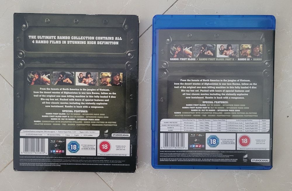 Coletânea Rambo Bluray