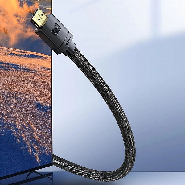 Baseus kabel HDMI 2.1/8K 60 Hz 48 Gbps / 4K 120 Hz / 2K 144 Hz 3D eARC