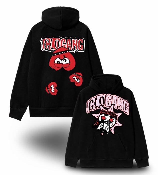 Худи Glo Gang Logo унисекс гло гэнг тишка толтсовка кофта лонгслив New