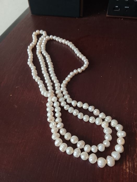 Naturalne perły 120 cm