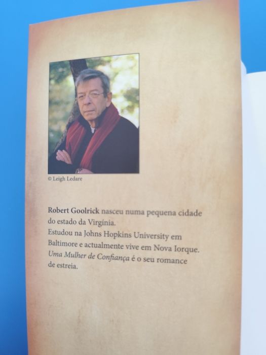 Livro "Uma mulher de confiança" de Robert Goolrick