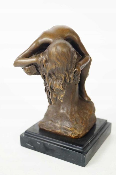 Figura z brązu rzeźba Kobieta AKT SECESJA