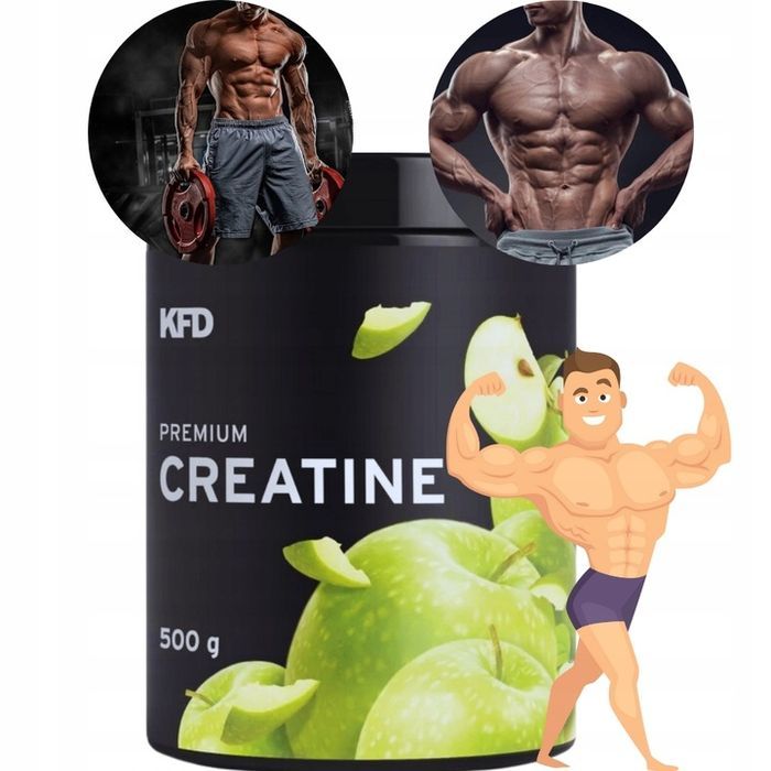 kfd premium creatine 500 g kreatyna monohydrat zielone jabłko