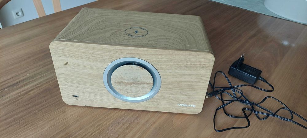 CREATE Air Pure Compact - Purificador de ar com coluna bluetooth e carregador wireless