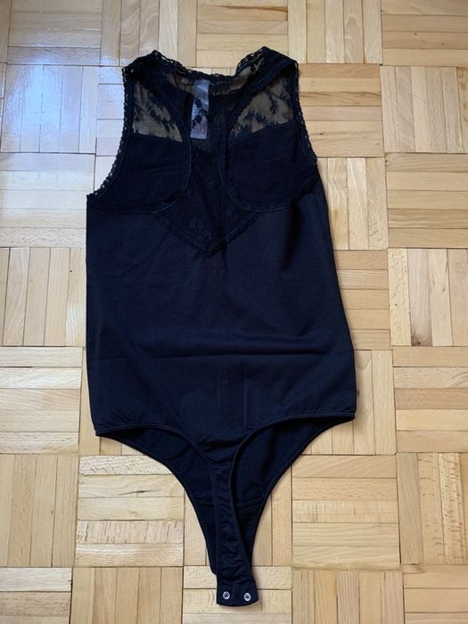 Body czarne pieces koronka s 36 hot