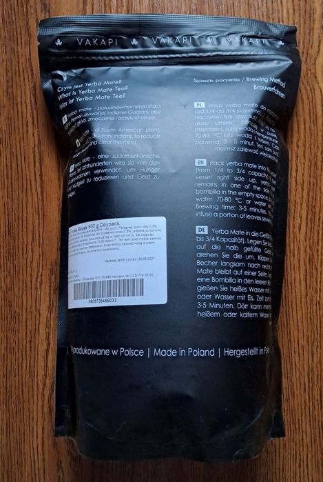 Yerba Mate Vakapi Frutas Bayas 500g