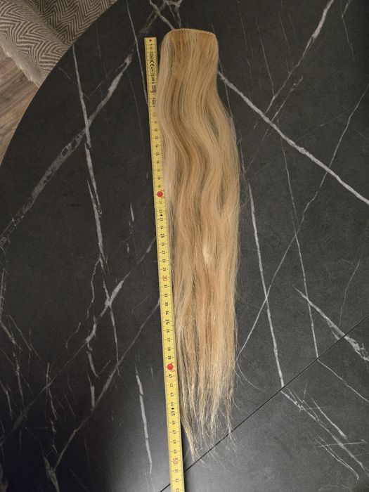 Włosy doczepiane blond