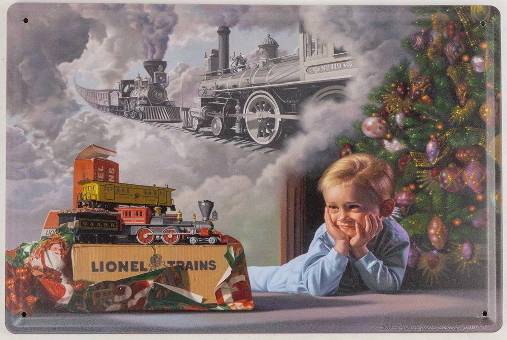 Conjunto de 5 gravuras em metal de modelos comboios eléctricos