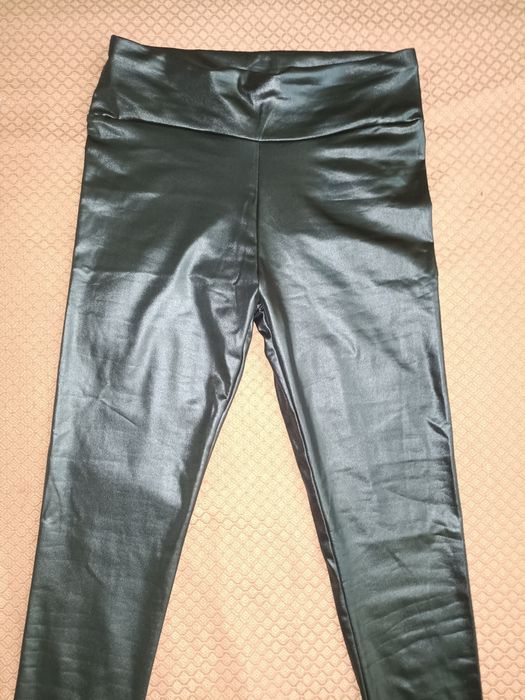 Лосины под эко кожу. Бёдра 115 и больше.