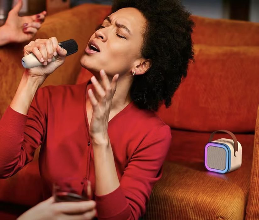 Караоке Бездротова Портативна Bluetooth-колонка з мікрофоном