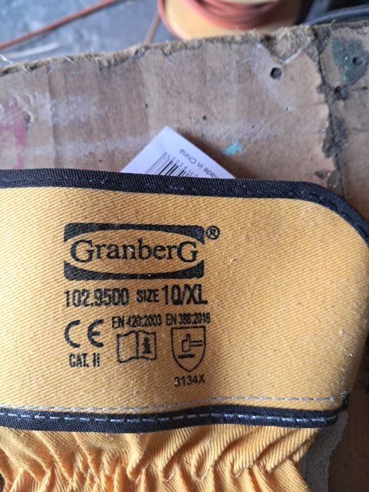 Rękawice skórzane robocze