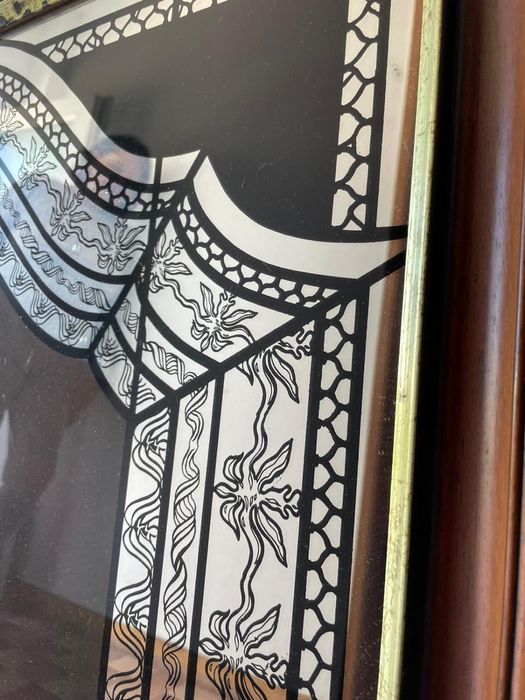 Quadro espelhado imagem religiosa