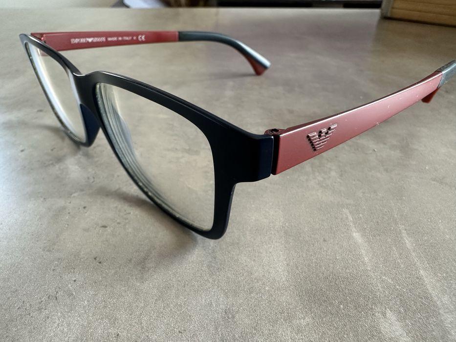 Oprawki korekcyjne Emporio Armani meskie z etui, pokrowcem