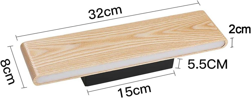 Candeeiro - LED em madeira RGB com comando novo - Entrega Grátis