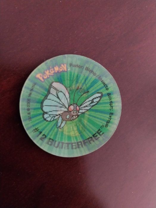 Tazo Pokémon 2 Halo, 11 Metapod + 12 Butterfree, vintage, raro