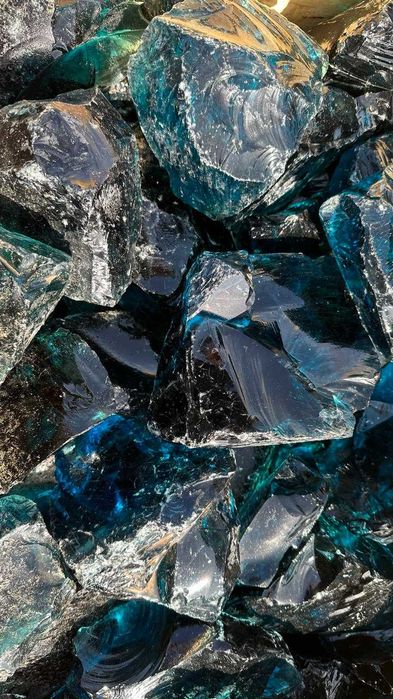 ЕРКЛЕЗ, скляні камені для ландшафту та габіонів