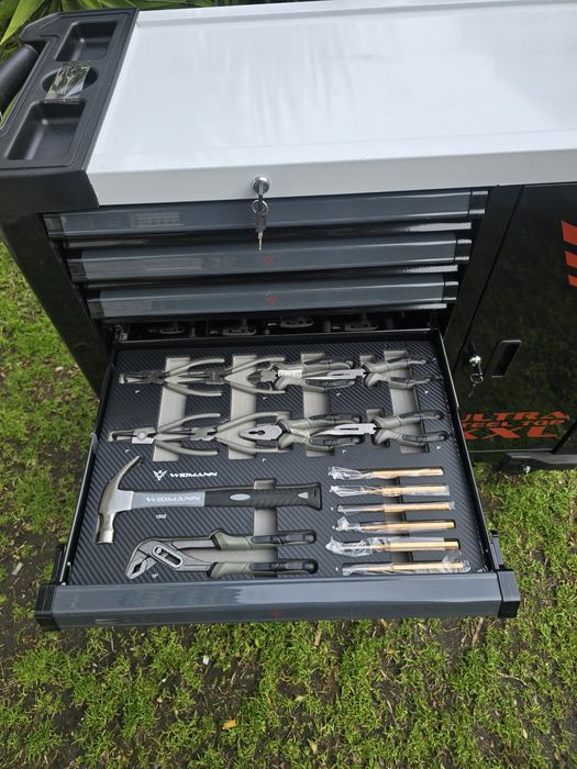 Carrinho de ferramentas XXXL 7 gavetas completas novo