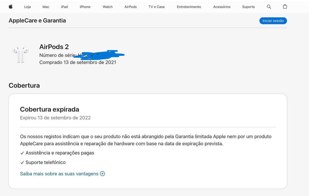 2 Dois Apple Airpods - 1 Apple Airpods 2 e 1 Apple Airpods 3 - com as respectivas caixas de Carregamento Originais