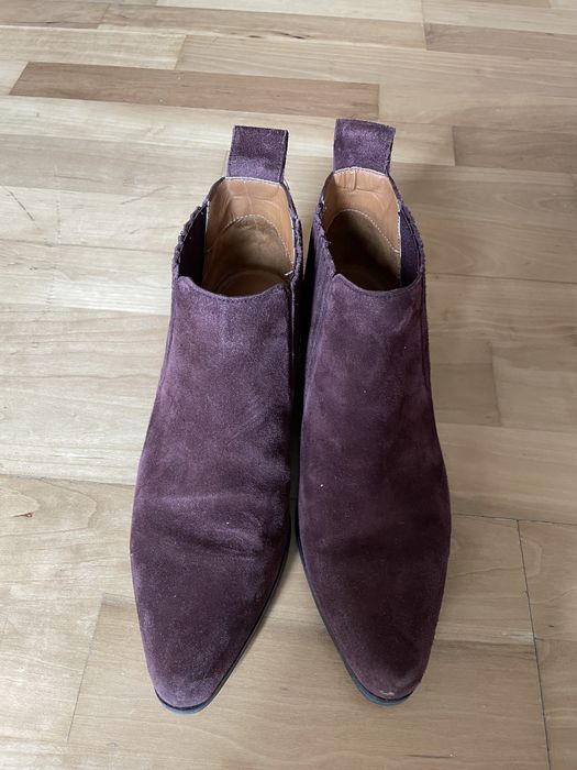 Botins camurça Zara bordeaux