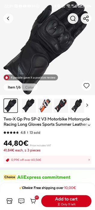 Luvas moto subidas M