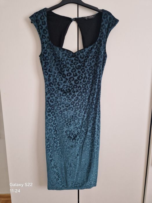 Sukienka XS/S butelkowa zieleń