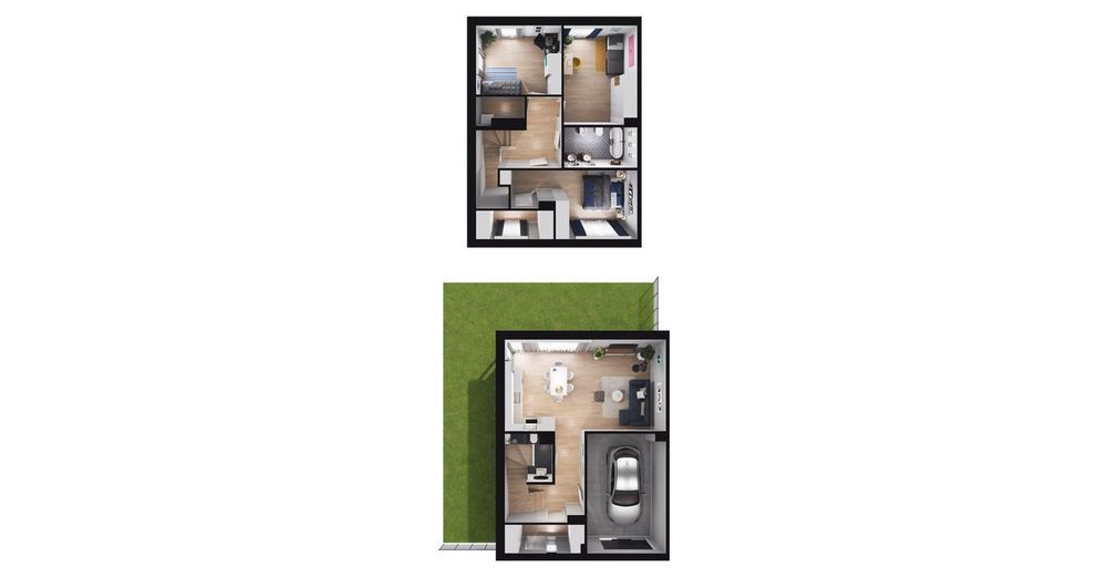 Smart dom: Ogród 425,8 m2, garaż, parking w cenie