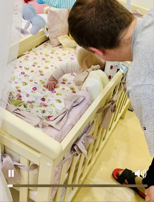 Кроватка с маятником трансформер