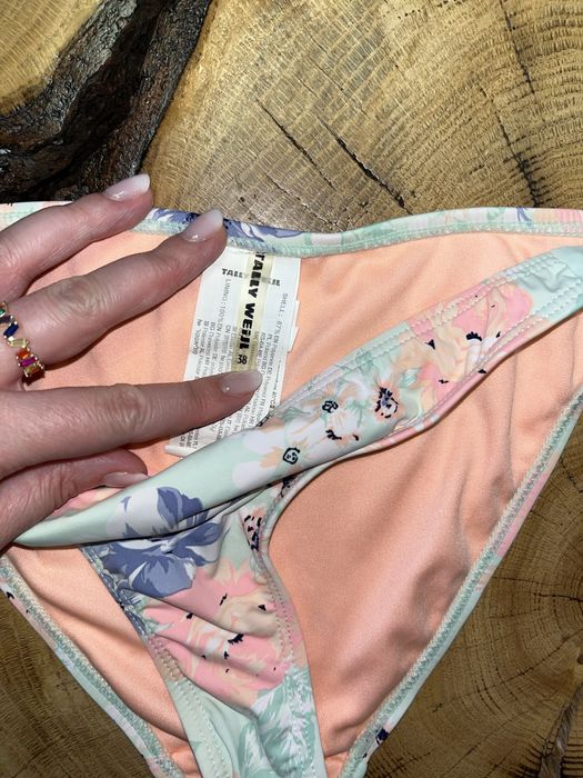 Dół bikini majtki w kwiaty M