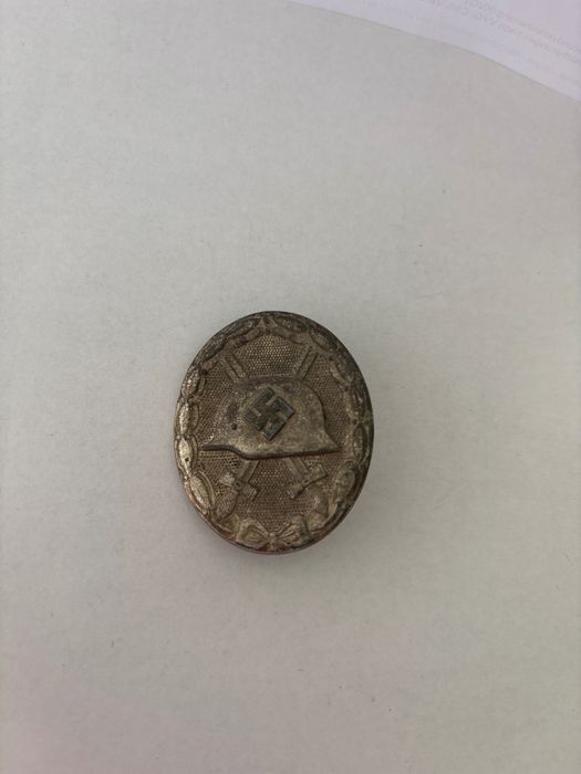 Pin feridos em combate 3 reich em prata ww2