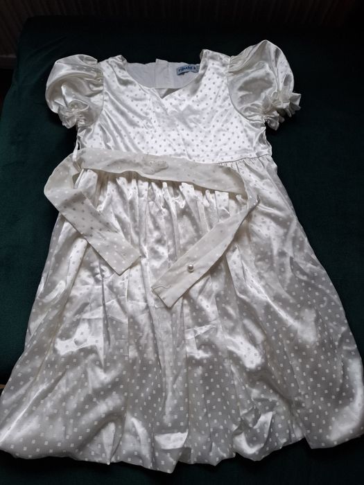 Sukieneczka, biała, długa