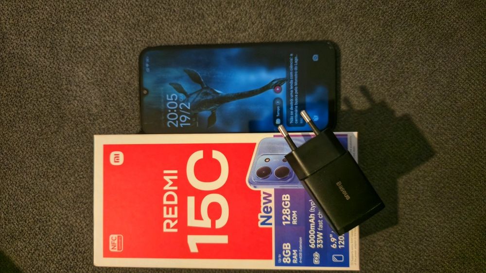 REDMI 15C 8GB/128 GB,50 MPX,NOVO ,carregador  duplo oferta
