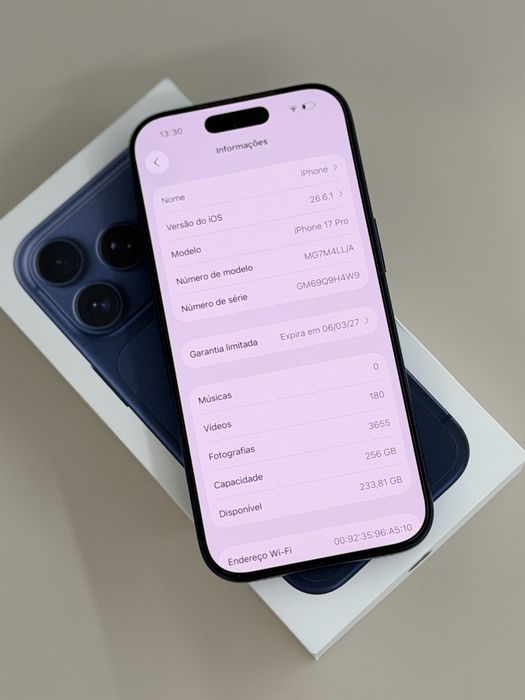 Iphone 17 Pro 256Gb Azul Ac/ Retoma