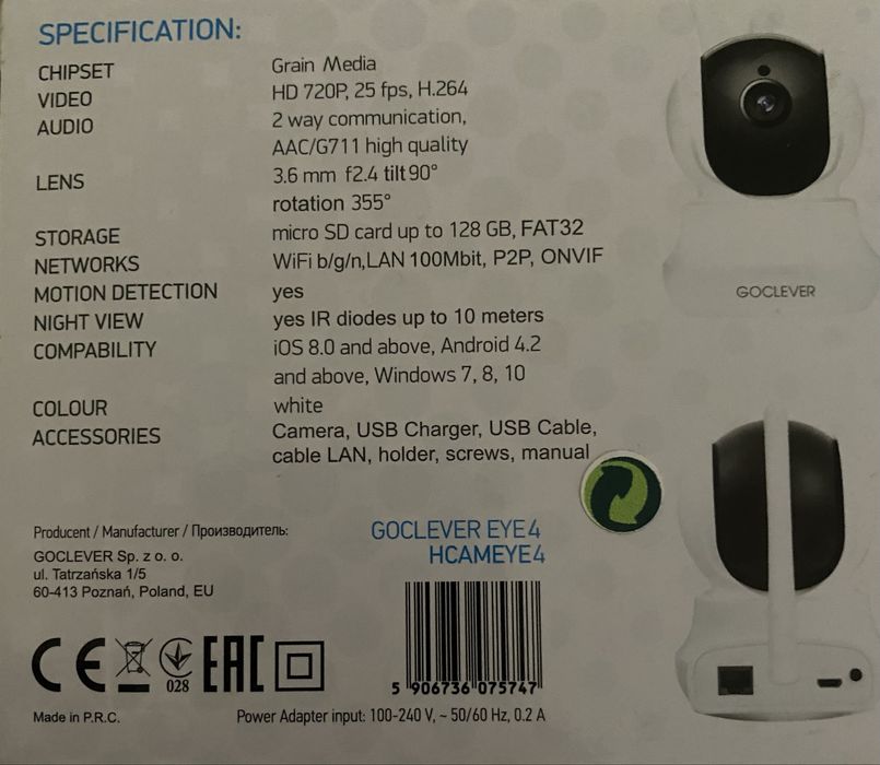 Câmera Filmar Goclever