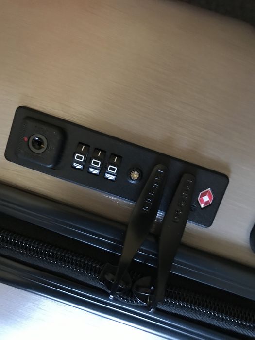 Śliczna nowa walizeczka elegancka iguana