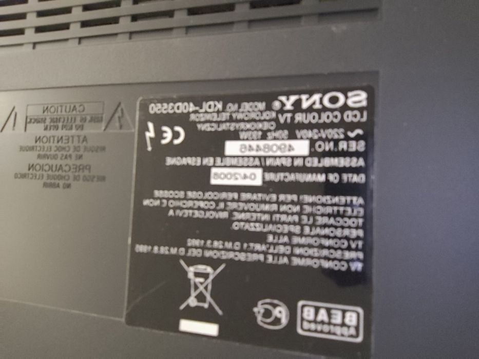 Telewizor Sony Bravia 40" KDL-40D3550 Full HD HDMI