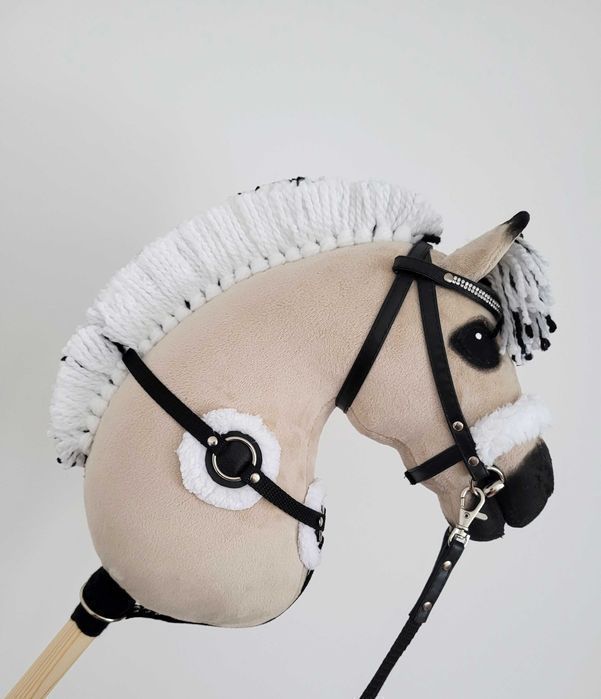 Konik Hobby Horse Fiord A4 ręcznie szyty z minky,zestaw z ogłowiem#204