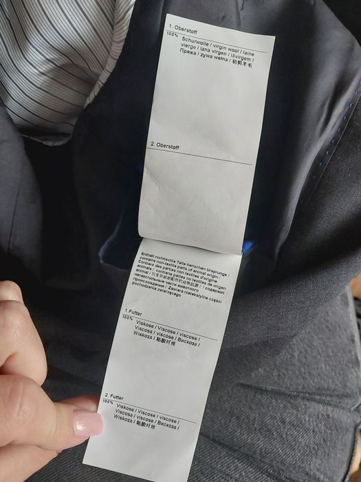 Wełniana Marynarka JOOP ! Schurwolle Ray Black Marynarka męska