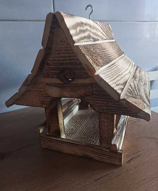 KARMNIK DLA PTAKÓW *nowy* duży drewniany karmnik