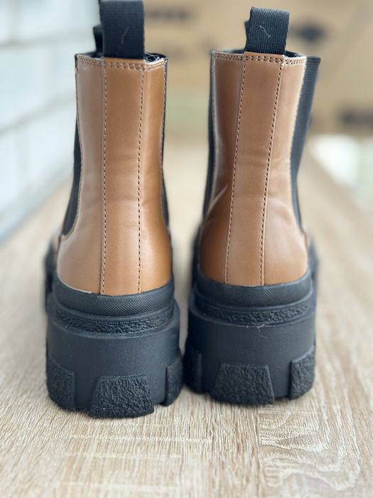Челсі, ботинки, черевики коричневі Zara 36/37 розмір