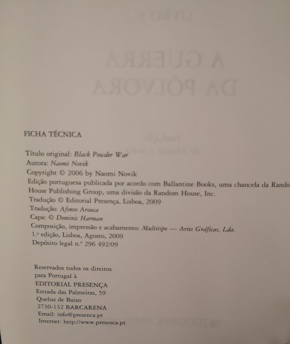 A Guerra da Pólvora, Livro III - Téméraire