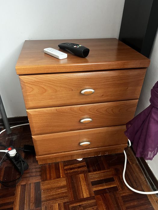 Conjunto Cama Solteiro Cerejeira