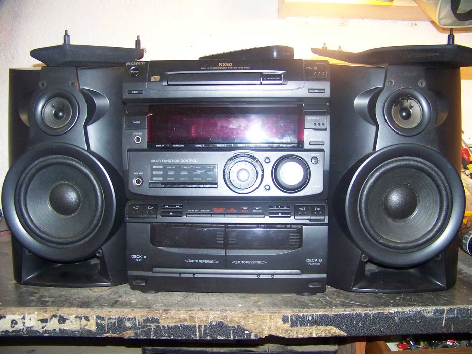 Sony MIDI RX 50 System and Speakers (Partially Damaged)64739412729473121