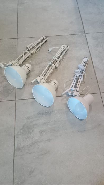 Zestaw 3 lamp biurkowych kreślarskich (regulowane ramię) – 100 zł!