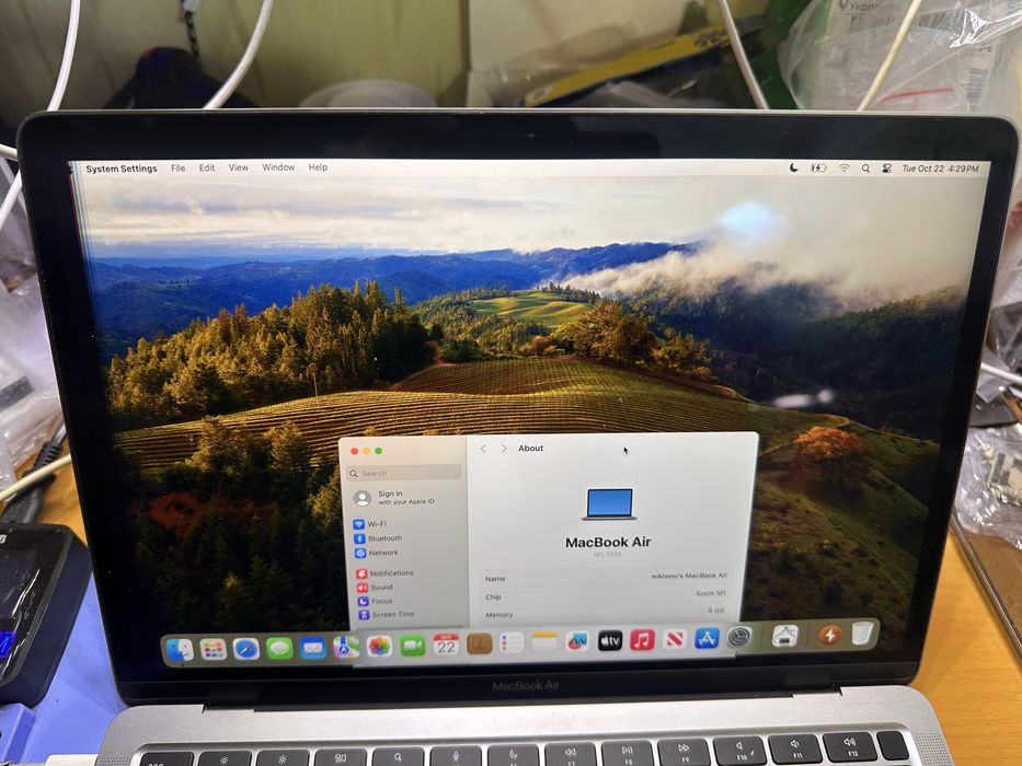 Оригінальний Дисплей macbook air 2337 m1 дефект