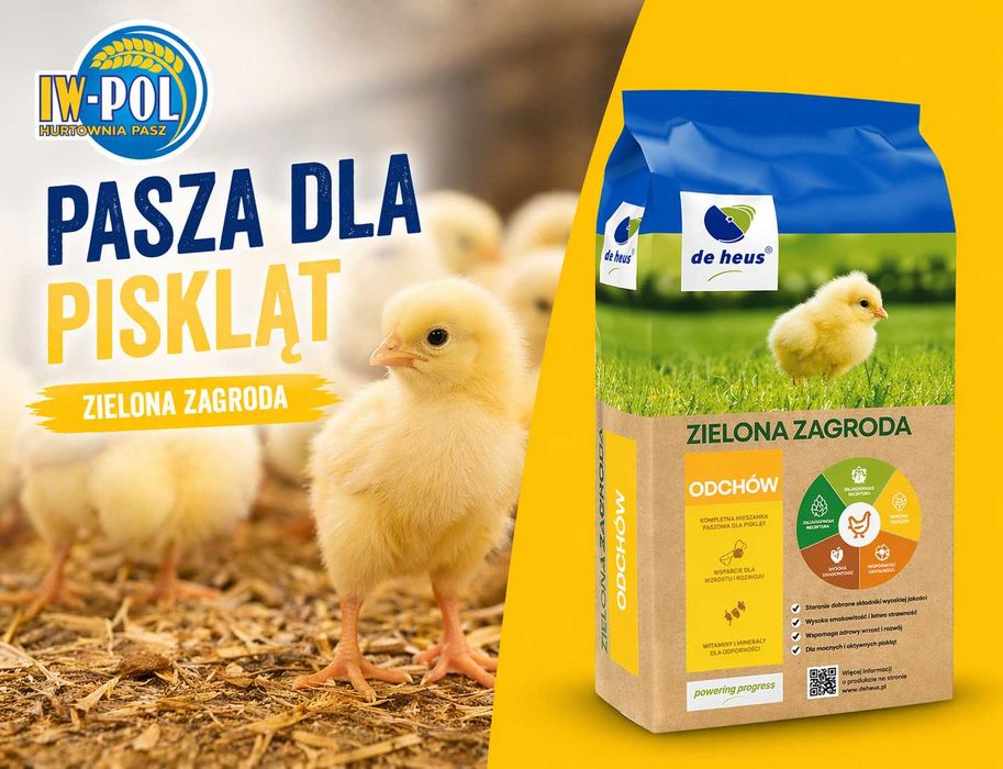 Pasza dla Kurcząt Startowa od 0-9tyg DeHeus 25kg